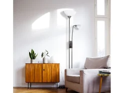 Lámpara de pie Milano Bel Air 40W con brazo orientable cobre 178 cm