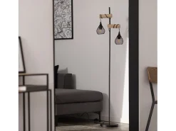 Lámpara de Pie Monah WiFi con Regulador Negro