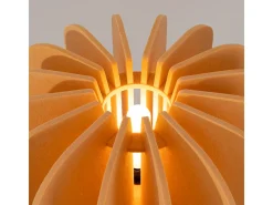 Lámpara de pie Mula moderno de fieltro/acero - 1 fuentes luminosas - L.45 x A.134 cm - amarillo/negro