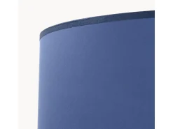Lámpara de pie Natt moderno de tela/PVC/madera - 1 fuentes luminosas - L.77 x A.140 cm - azul marino/madera natural