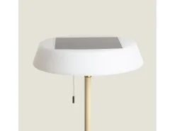 Lámpara de Pie Solar Exterior LED 2.6W Aldana Crema