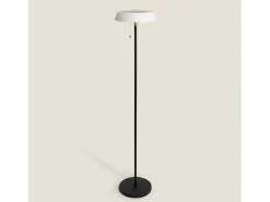 Lámpara de Pie Solar Exterior LED 2.6W Aldana Negro