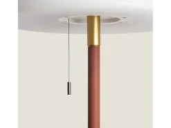 Lámpara de Pie Solar Exterior LED 2.6W Aldana Terracota
