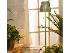 Lámpara de Pie Solar Exterior LED 3W Banate Verde Celadón