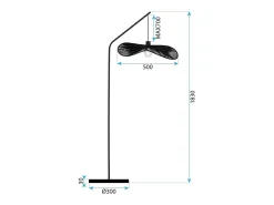 Lámpara De Pie Toolight App1834-1F Black