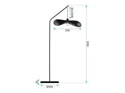 Lámpara De Pie Toolight App1829-1F Brown