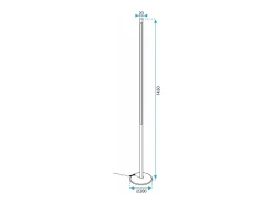 Lámpara De Pie Toolight Led App1415-F Black