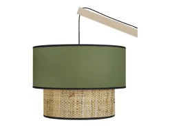 Lámpara de Pie TOSEL ,madera,natural,A 190x D40xP40cm