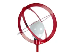 Lámpara de Pie TOSEL ,metal,Rojo,A 165x D28xP28cm
