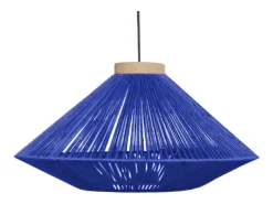 Lámpara de Pie TOSEL ,metal,madera,Azul ,A195xD 43x P 110cm