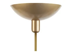 Lámpara de Pie TOSEL ,metal,Dorado ,A165xD30xP30 cm