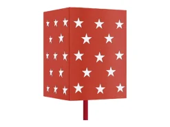 Lámpara de Pie TOSEL ,metal,Rojo,A162xD 18x P 18cm
