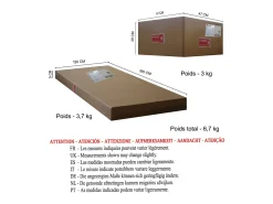 Lámpara de Pie TOSEL ,metal,Beige , A195xD43xP 110cm