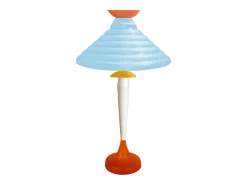 Lámpara de Salón TOSEL ,metal,madera,Naranja,A61xD35xP35cm