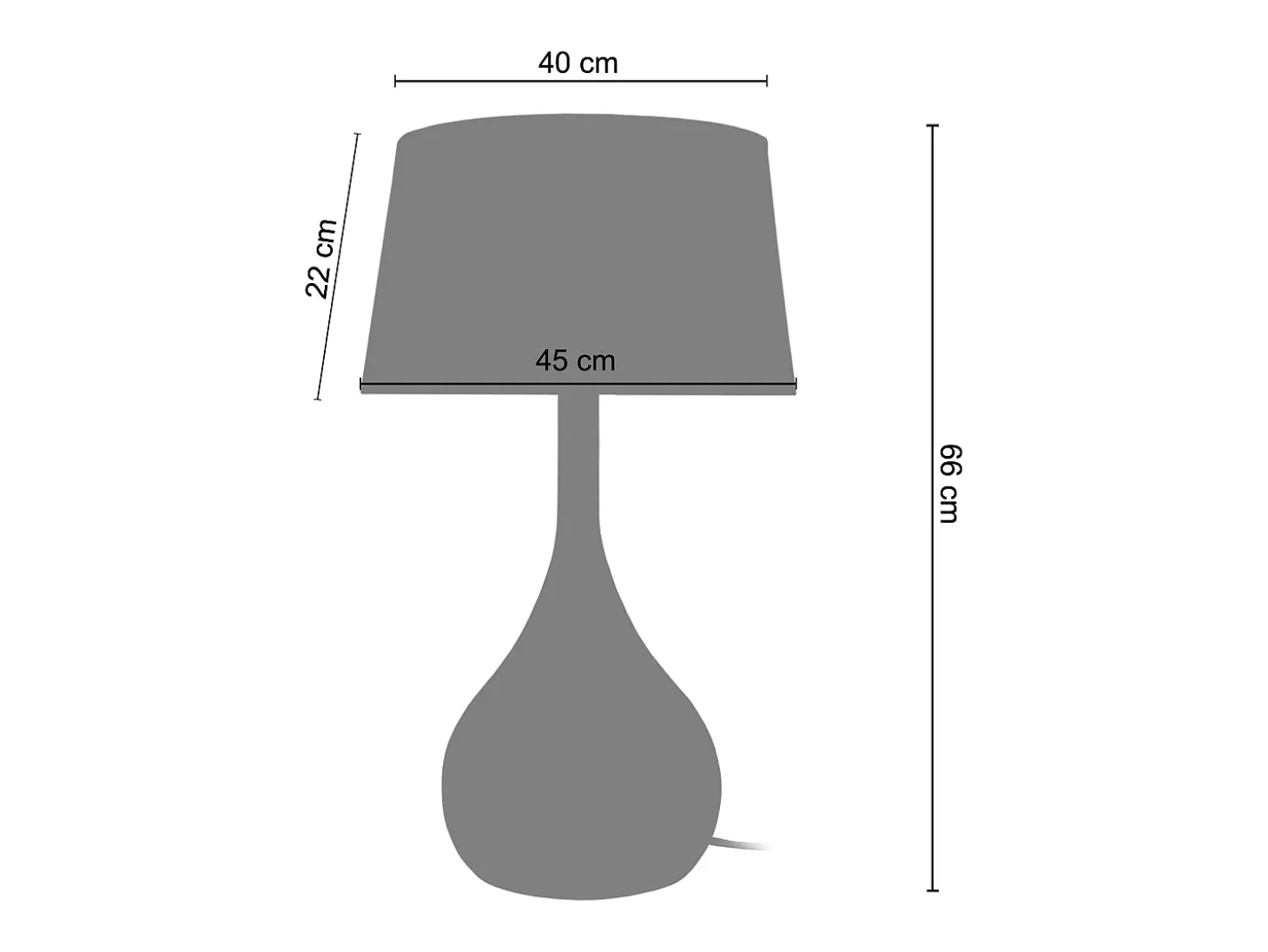 Lámpara de Salón TOSEL ,vidrio,Transparente,A66xD45xP45 cm