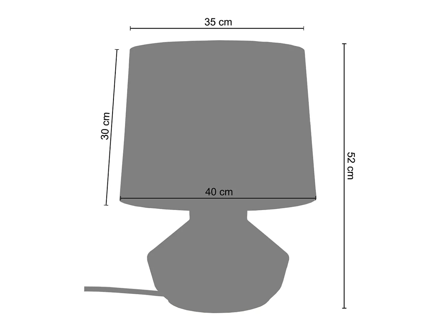 Lámpara de Salón TOSEL ,vidrio,Dorado ,A60xD40xP40cm