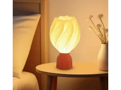 Lámpara de sobremesa Antorcha Homcom 25W luz LED 3000K blanco Ø16,5x28 cm