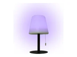 Lámpara de sobremesa Biana Lumit LED RGB con USB blanco Ø16x30 cm