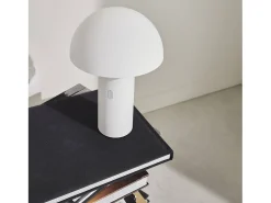 Lámpara de sobremesa con cabezal ajustable para interior blanco