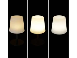 Lámpara de sobremesa led para interior/exterior, set de 2 negro