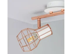 Lámpara de Techo Aluminio Orientable 2 Focos Lada Cobre
