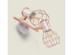 Lámpara de Techo Aluminio Orientable 2 Focos Lada Cobre