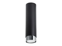Lámpara de techo Alvor moderno de acero - 1 fuentes luminosas 4000K - L.6 x A.22,5 cm - negro/cromo
