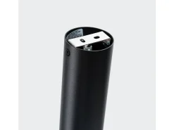 Lámpara de techo Alvor moderno de acero - 1 fuentes luminosas 4000K - L.6 x A.22,5 cm - negro/cromo