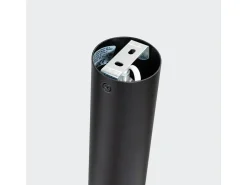 Lámpara de techo Alvor moderno de acero - 1 fuentes luminosas 3000K - L.6 x A.22,5 cm - negro/oro