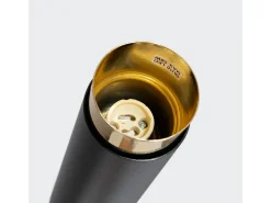 Lámpara de techo Alvor moderno de acero - 1 fuentes luminosas 3000K - L.6 x A.12,5 cm - negro/oro