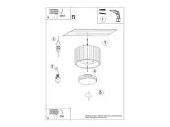 Lámpara De Techo Aura Minimalista De Aluminio - 1 Fuentes Luminosas - L.10 X A.10 Cm - Ultramarino