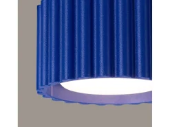 Lámpara De Techo Aura Minimalista De Aluminio - 1 Fuentes Luminosas - L.10 X A.10 Cm - Ultramarino