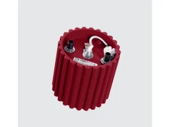 Lámpara De Techo Aura Minimalista De Aluminio - 1 Fuentes Luminosas - L.10 X A.10 Cm - Borgoña