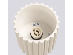 Lámpara De Techo Aura Minimalista De Aluminio - 1 Fuentes Luminosas - L.10 X A.10 Cm - Beige
