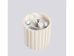 Lámpara De Techo Aura Minimalista De Aluminio - 1 Fuentes Luminosas - L.10 X A.10 Cm - Beige