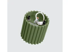 Lámpara De Techo Aura Minimalista De Aluminio - 1 Fuentes Luminosas - L.10 X A.10 Cm - Verde Oliva