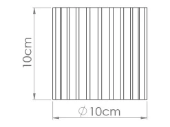 Lámpara De Techo Aura Minimalista De Aluminio - 1 Fuentes Luminosas - L.10 X A.10 Cm - Verde Oliva