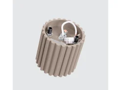 Lámpara De Techo Aura Minimalista De Aluminio - 1 Fuentes Luminosas - L.10 X A.10 Cm - Gris Pardo