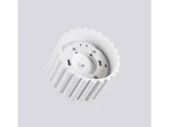 Lámpara De Techo Aura Minimalista De Aluminio - 1 Fuentes Luminosas - L.10 X A.10 Cm - Blanco