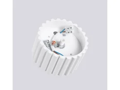 Lámpara De Techo Aura Minimalista De Aluminio - 1 Fuentes Luminosas - L.10 X A.10 Cm - Blanco