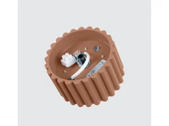 Lámpara De Techo Aura Minimalista De Aluminio - 1 Fuentes Luminosas - L.10 X A.10 Cm - Moca