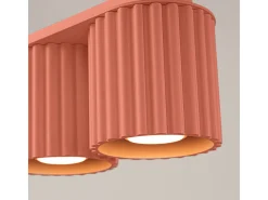 Lámpara De Techo Aura Minimalista De Aluminio - 2 Fuentes Luminosas - L.21 X A.12 Cm - Aterciopelado