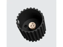 Lámpara De Techo Aura Minimalista De Aluminio - 1 Fuentes Luminosas - L.10 X A.10 Cm - Negro
