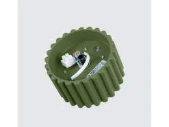 Lámpara De Techo Aura Minimalista De Aluminio - 1 Fuentes Luminosas - L.10 X A.10 Cm - Verde Oliva