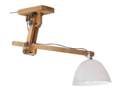 Lámpara de techo blanca 25 W E27 105x30x65-108 cm ES841140