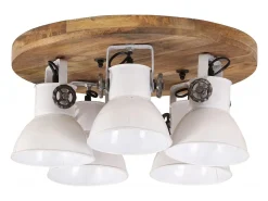 Lámpara de techo blanca 25 W E27 50x50x25 cm ES653308