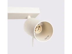 Lámpara de techo Briix moderno de acero - 3 fuentes luminosas 4000K - L.45 x A.17 cm - beige