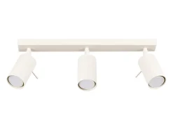 Lámpara de techo Briix moderno de acero - 3 fuentes luminosas 4000K - L.45 x A.17 cm - beige