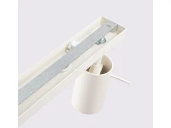 Lámpara de techo Briix moderno de acero - 6 fuentes luminosas 3000K - L.117 x A.17 cm - beige