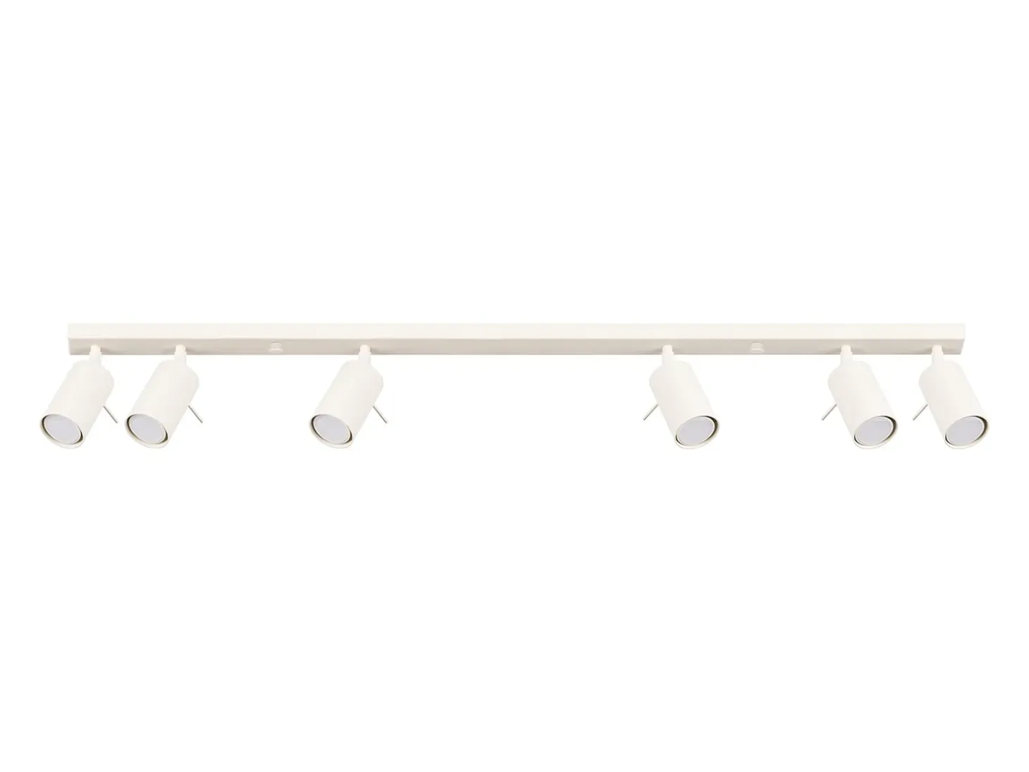 Lámpara de techo Briix moderno de acero - 6 fuentes luminosas 4000K - L.117 x A.17 cm - beige